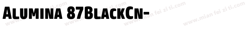 Alumina 87BlackCn字体转换